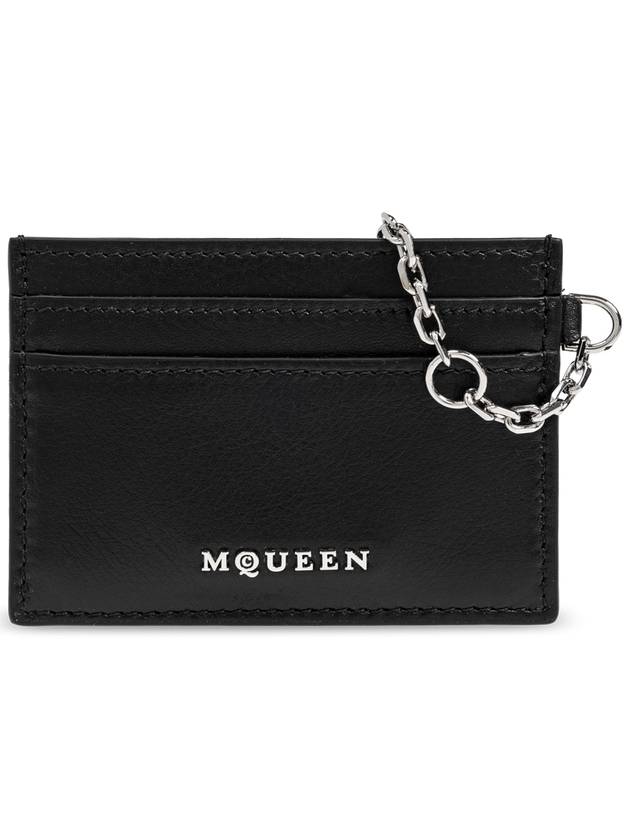 Sling Logo Plaque Card Holder Black - ALEXANDER MCQUEEN - BALAAN 2