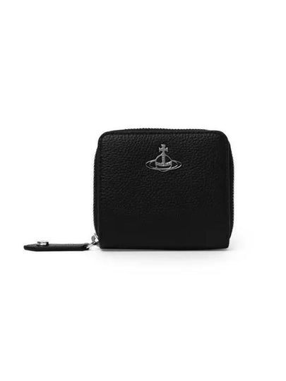 5107004JU S000D N403 Vegan Biogreen Grain Medium Zipper Half Wallet - VIVIENNE WESTWOOD - BALAAN 2