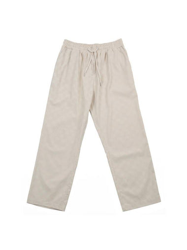 Chess Wide Pants Ivory - ARCANE FUNK - BALAAN 1