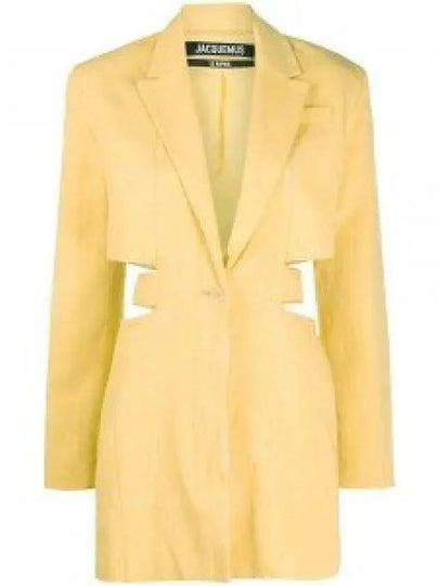 La Robe Bari Blazer Midi Dress Yellow - JACQUEMUS - BALAAN 2