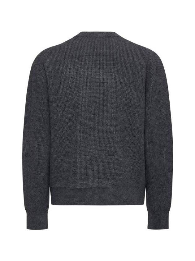 Bold Fox Head Patch Comfort Ribbed Knit Top Grey Melange - MAISON KITSUNE - BALAAN 3