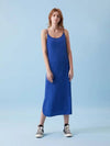 Long Slip Strap Tank Top Print Dress Blue - VOYONN - BALAAN 9