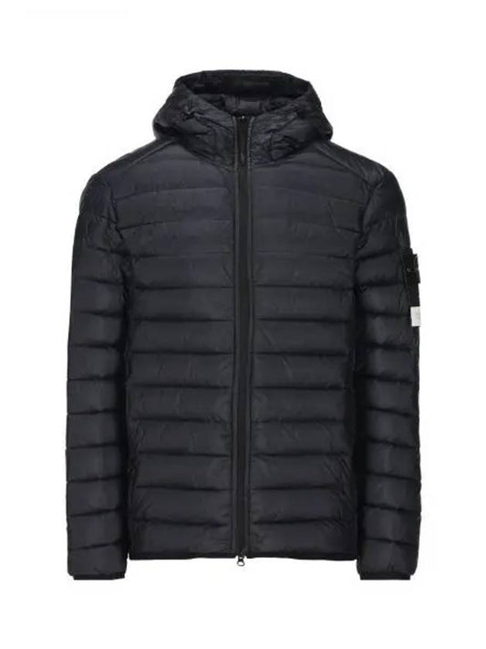 Loom Woven Chambers R Nylon Down TC Light Hoodie Down Jacket Midnight Blue - STONE ISLAND - BALAAN 2