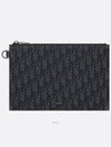 Oblique Jacquard A5 Pouch Black - DIOR - BALAAN 2