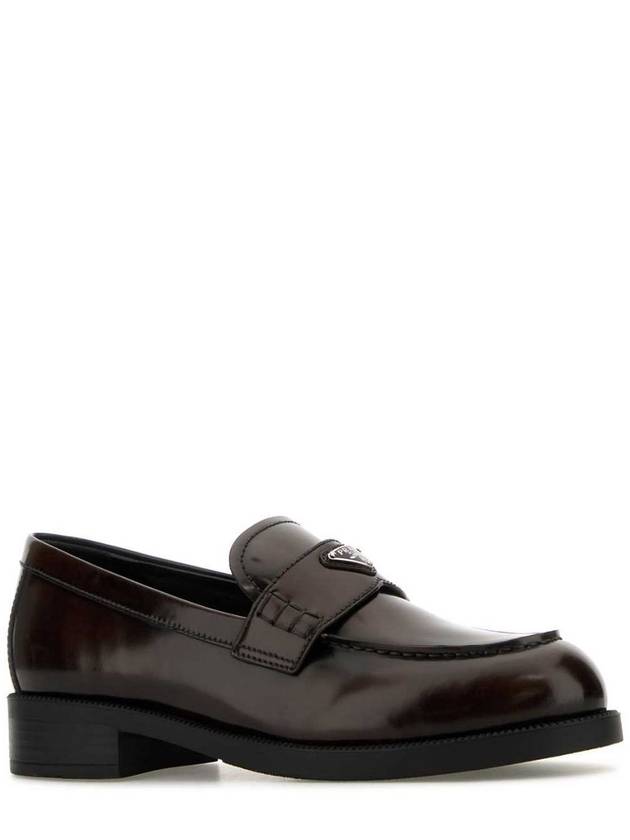 Women's Leather Loafers Brown - PRADA - BALAAN 2