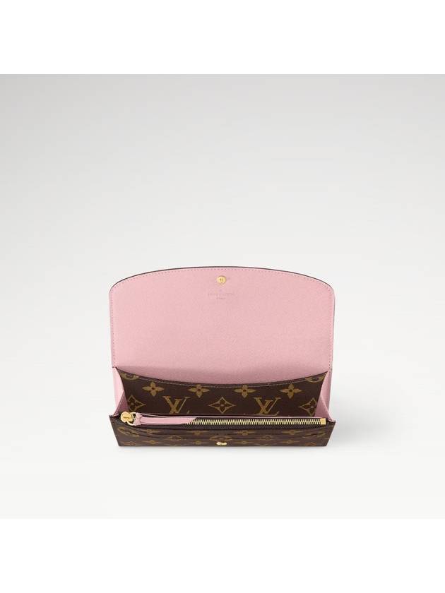 Emilie Monogram Long Wallet Rose Ballerine - LOUIS VUITTON - BALAAN 4