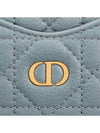 CARO Compact Zipper Card Wallet Cloud Blue - DIOR - BALAAN 4