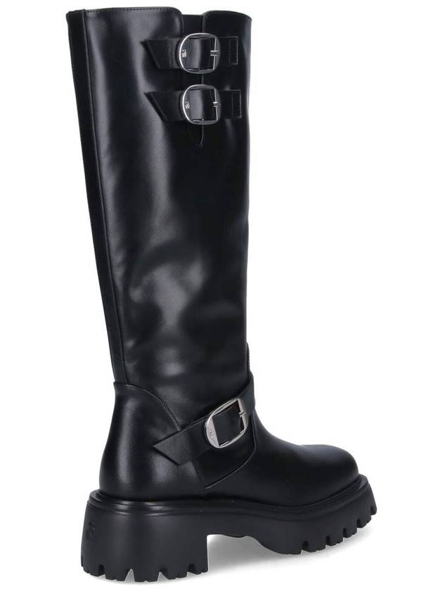 Emerson Moto Long Boots Black - STUART WEITZMAN - BALAAN 5