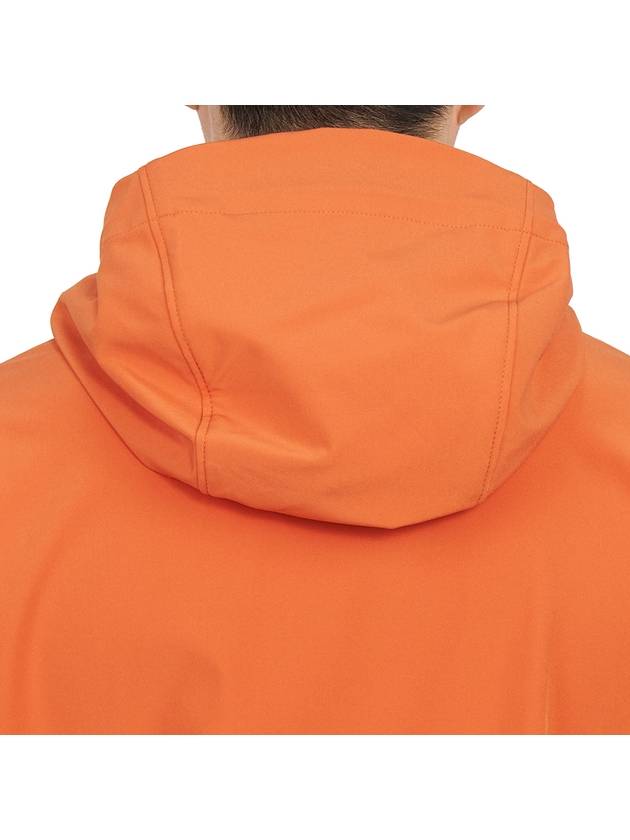 Men's Solf Shell R Lens Hooded Jacket Orange - CP COMPANY - BALAAN 10