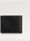 men's wallet ostrich leather black - LOUIS VUITTON - BALAAN 6