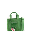 Logo Tag Zipper Mini Tote Bag Green - KENZO - BALAAN 2