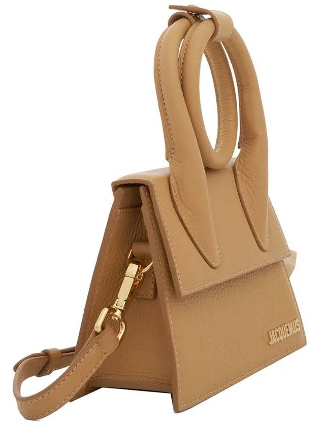 Le Chiquito Noeud Coiled Tote Bag Camel - JACQUEMUS - BALAAN 4