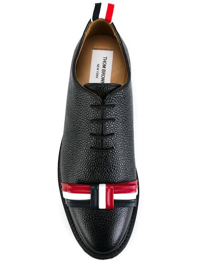 Women's Whole Cut Tricolor Bow Oxford Black - THOM BROWNE - BALAAN 5