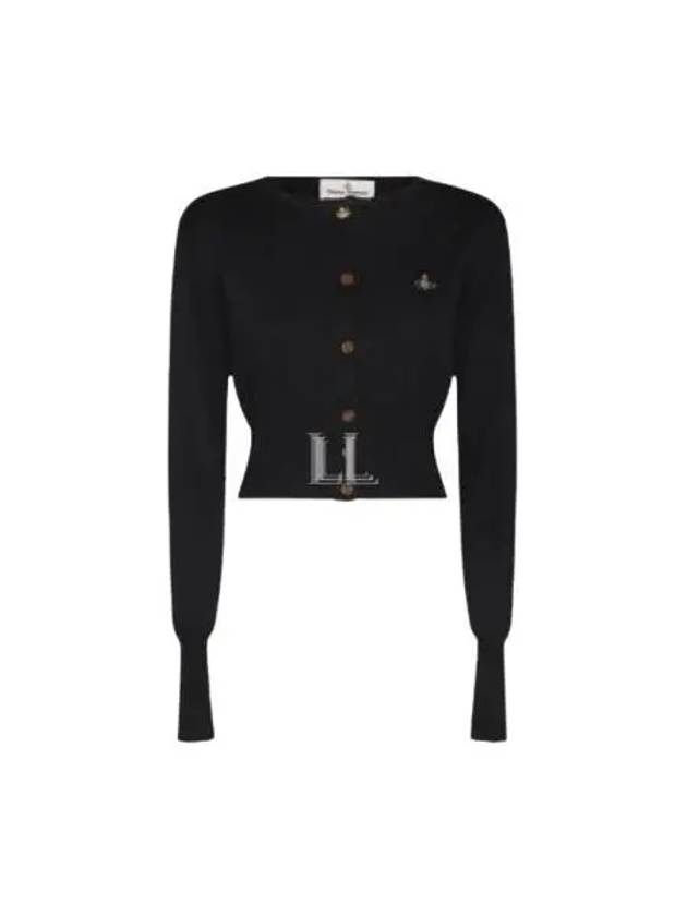 Bea Crop Cardigan Black - VIVIENNE WESTWOOD - BALAAN 2