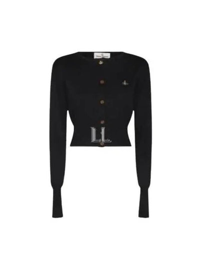 Bea Crop Cardigan Black - VIVIENNE WESTWOOD - BALAAN 2