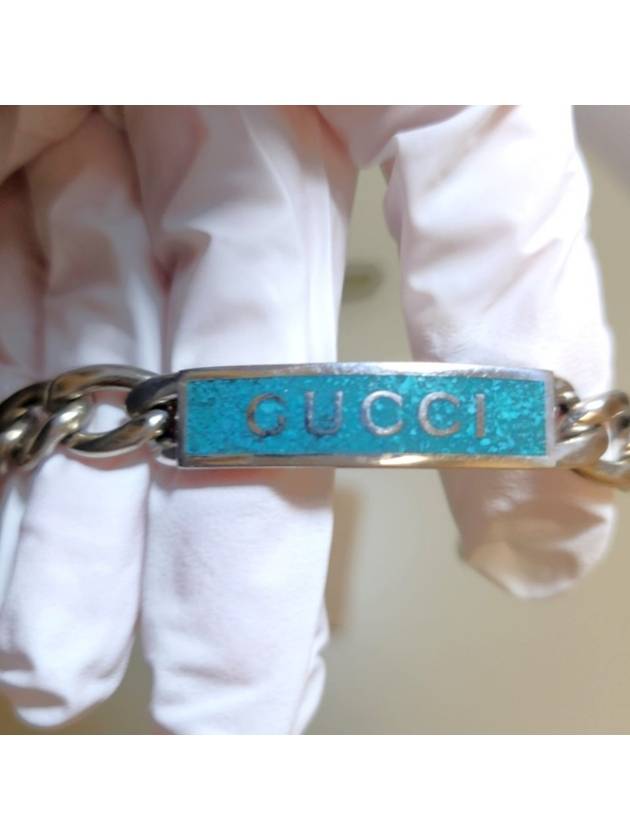 Enamel Logo Bracelet Silver - GUCCI - BALAAN 6