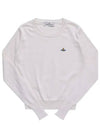 ORB Embroid Logo Knit Top Cream - VIVIENNE WESTWOOD - BALAAN 3