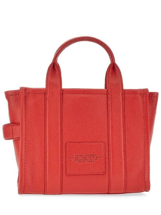 Small Leather Tote Bag Red - MARC JACOBS - BALAAN 5