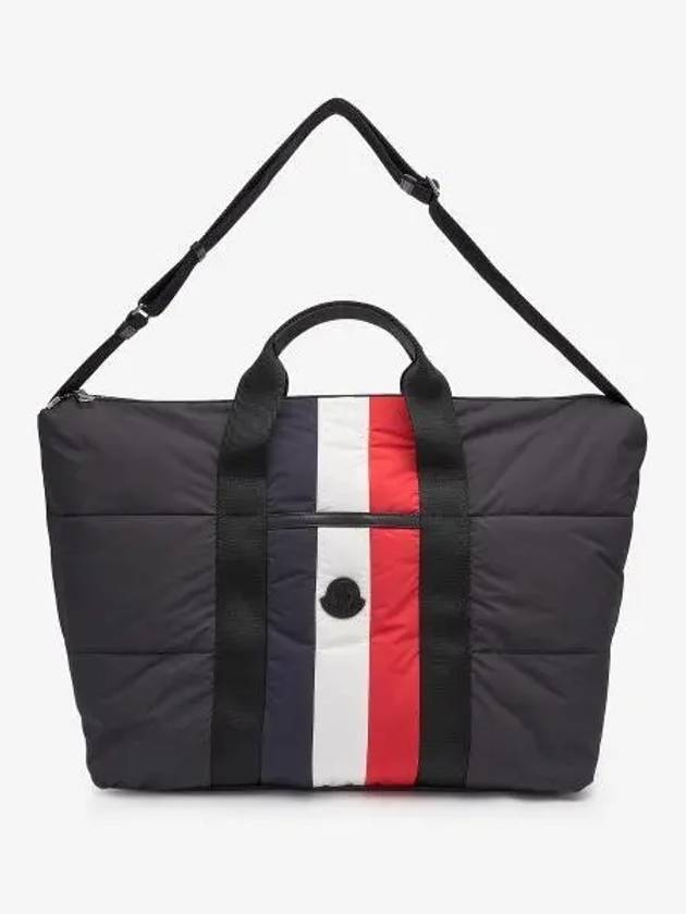 Logo Patch Duffel Tote Bag Black - MONCLER - BALAAN 1