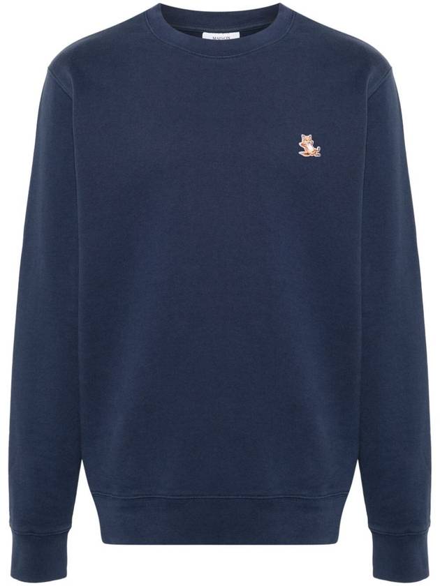 Chillax Patch Regular Sweatshirt Eclipse Blue - MAISON KITSUNE - BALAAN 2