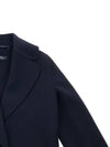 Poldo Wool Single Coat Midnight Blue - MAX MARA - BALAAN.