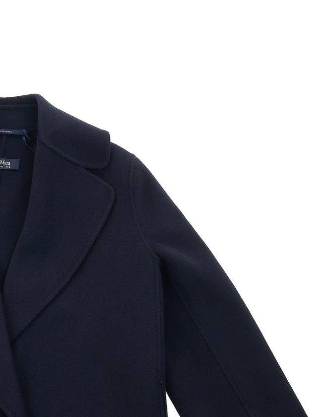 Poldo Wool Single Coat Midnight Blue - MAX MARA - BALAAN.