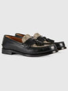 Tassel GG Supreme Canvas Leather Loafers Black - GUCCI - BALAAN 2