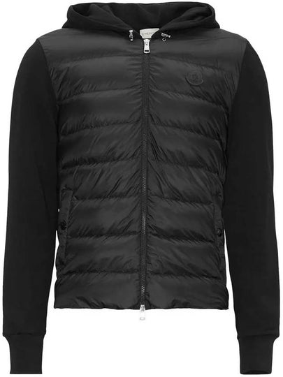 Men's Fleece Zip-Up Padding Black - MONCLER - BALAAN 2