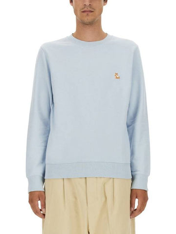 Maison Kitsuné Sweatshirt With Logo Patch - MAISON KITSUNE - BALAAN 1