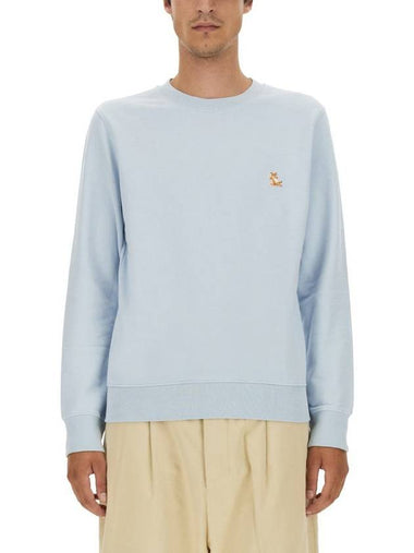 Maison Kitsuné Sweatshirt With Logo Patch - MAISON KITSUNE - BALAAN 1