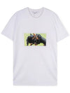 Men's Rottweiler print white short sleeve t-shirt 7337 651 100 - GIVENCHY - BALAAN 1