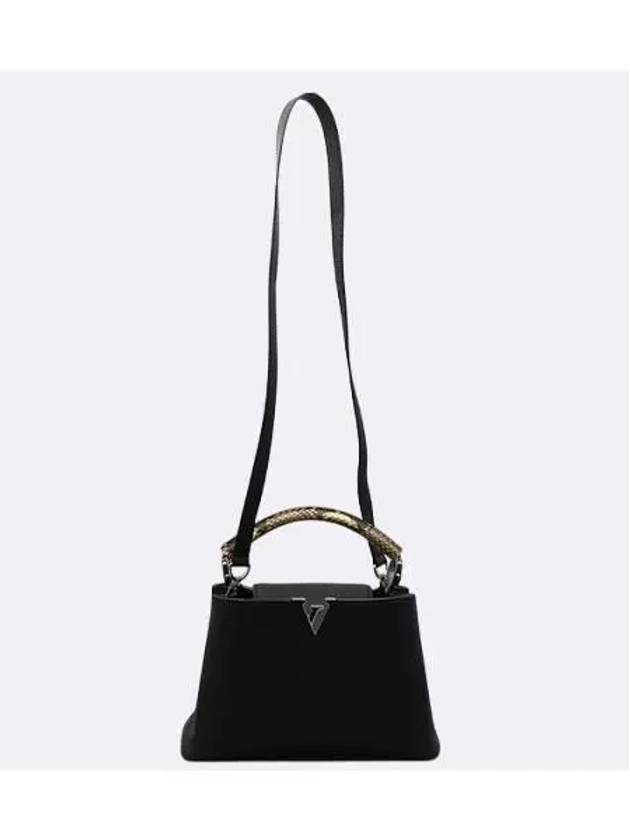 N92040 Black Color Capucine BB Python Handle Tote Bag Shoulder Strap 2WAY - LOUIS VUITTON - BALAAN 3