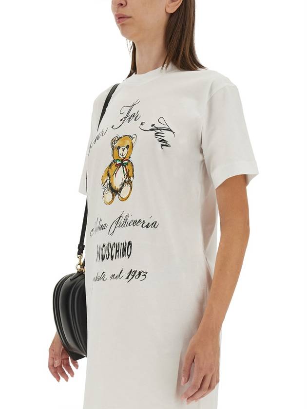 DRESS WITH LOGO - MOSCHINO - BALAAN 4