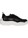 Banshee Gumboy Low Top Sneakers Black - VALENTINO - BALAAN 1