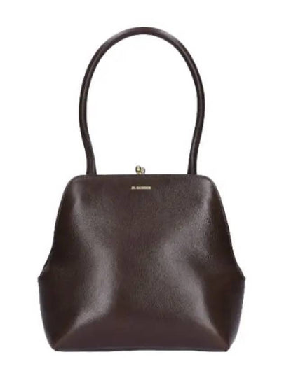 Goji Frame Small Square Calf Leather Shoulder Bag Dark Brown - JIL SANDER - BALAAN 2