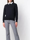 Center Back RWB Stripe Classic Loopback Crewneck Sweatshirt Navy - THOM BROWNE - BALAAN 4