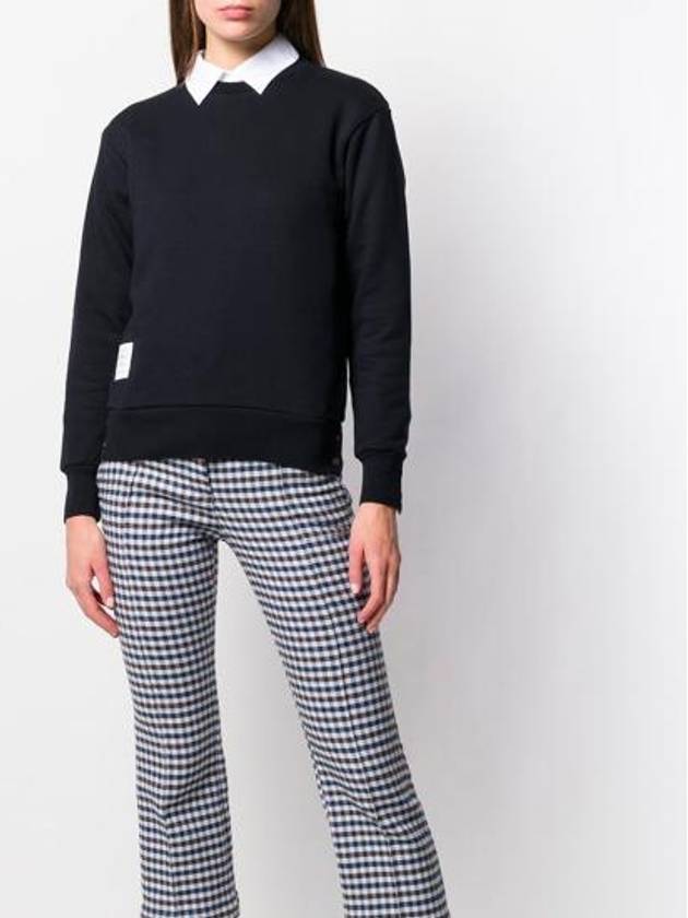 Center Back RWB Stripe Classic Loopback Crewneck Sweatshirt Navy - THOM BROWNE - BALAAN 4