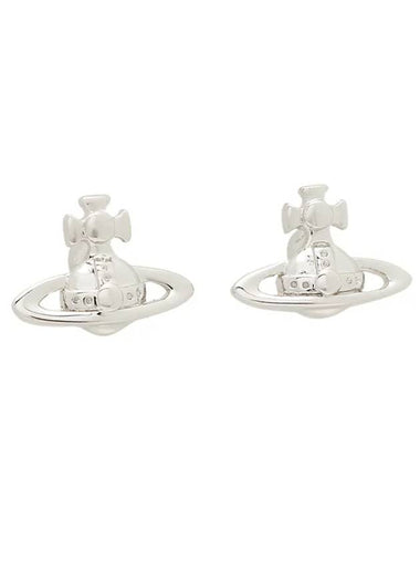 Lorelei Stud Brass Earrings Silver - VIVIENNE WESTWOOD - BALAAN 1