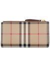 Check Bifold Wallet Beige - BURBERRY - BALAAN 3