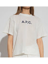 Moran Openwork Short Sleeve T-Shirt White - A.P.C. - BALAAN 4