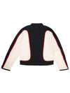 J-Blink Color Block Biker Jacket Black White - DIESEL - BALAAN 3