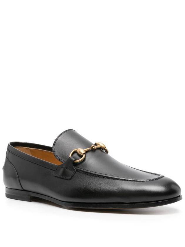 Jordaan Leather Loafers Black - GUCCI - BALAAN 3