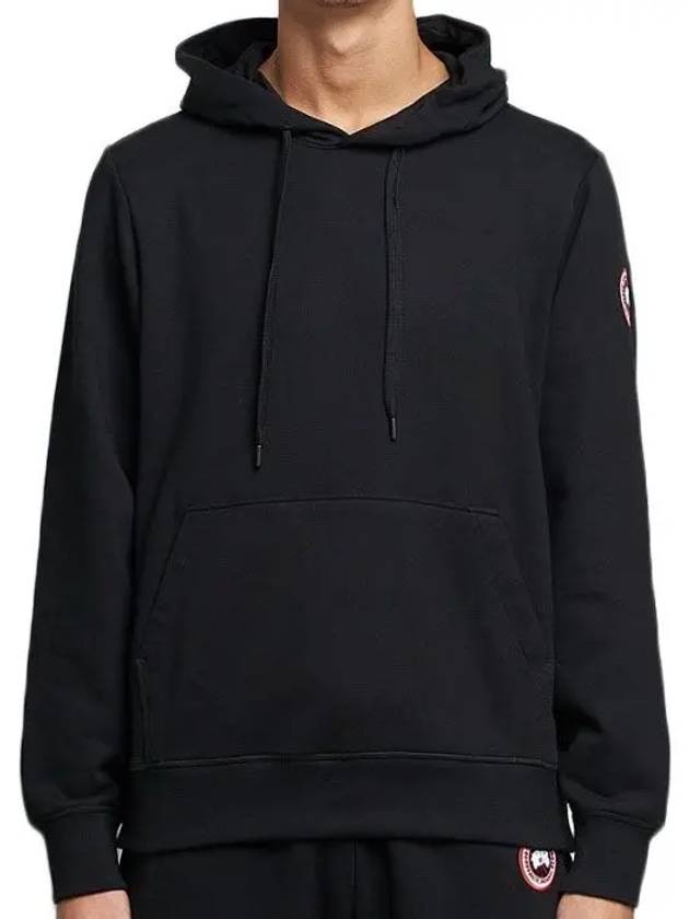 Men's Huron Drawstring Hood Black - CANADA GOOSE - BALAAN 9