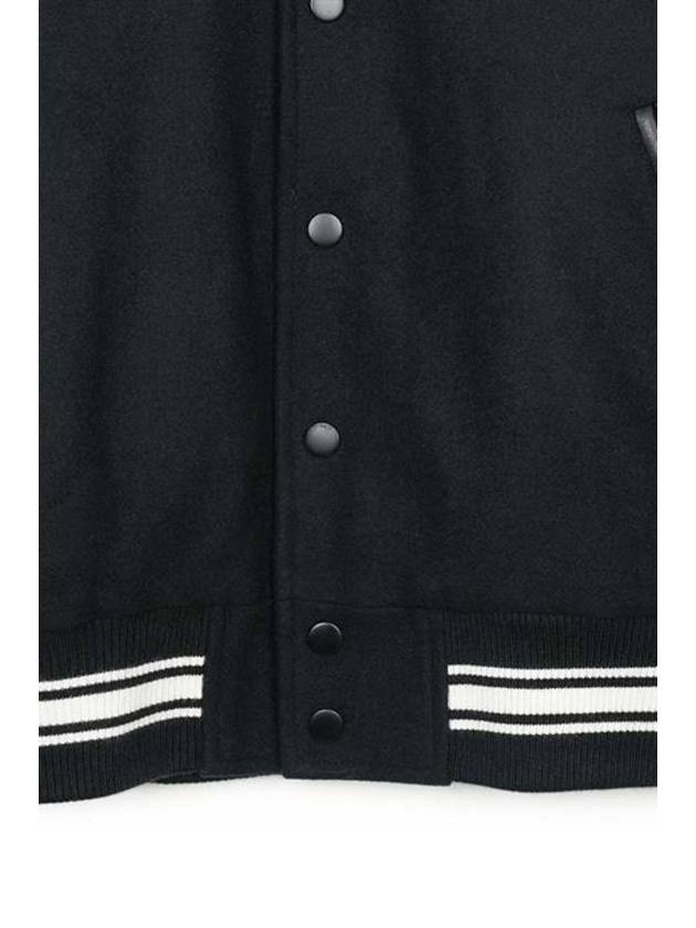 Stussy Competition Varsity Jacket Black 115748 - MAISON KITSUNE - BALAAN 4