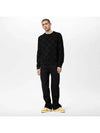 Damier Stitched Crew Neck 1AA4MC - LOUIS VUITTON - BALAAN 1