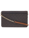 Jet Set Large Logo Cross Bag Brown - MICHAEL KORS - BALAAN 4