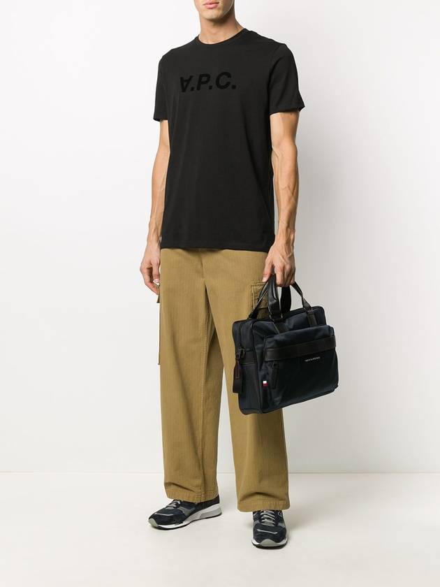 VPC Logo Organic Cotton Short Sleeve T-Shirt Black - A.P.C. - BALAAN 3