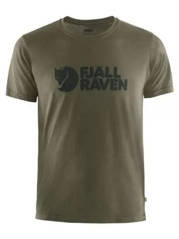 Men s Logo T Shirt Dark Olive 87310633 M - FJALL RAVEN - BALAAN 2