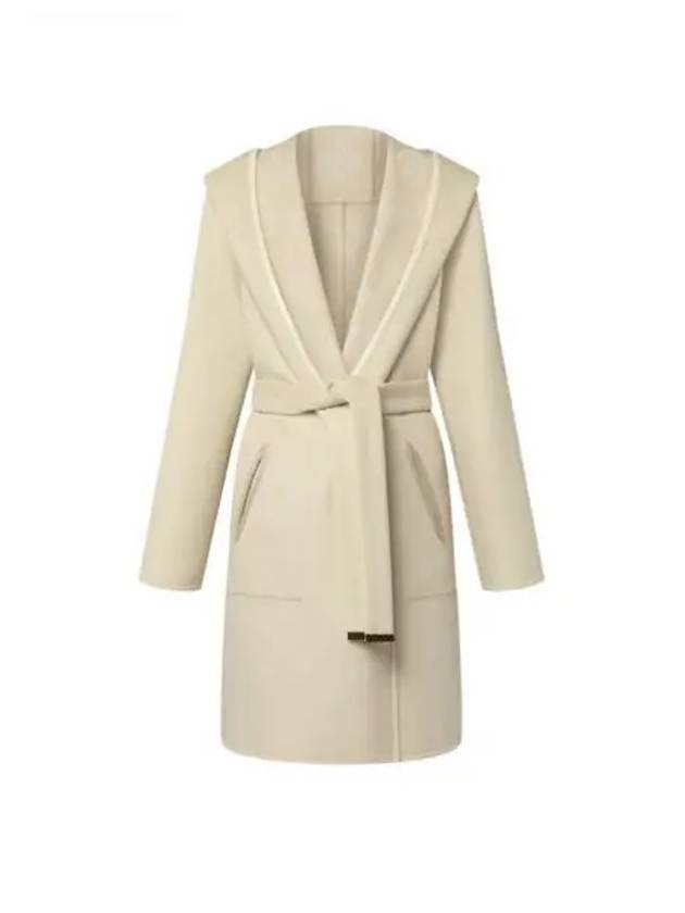 Reversible Signature Hooded Wrap Coat 1AGBQD - LOUIS VUITTON - BALAAN 1