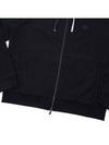 Men's Logo Hooded Zip-Up Black - EMPORIO ARMANI - BALAAN.